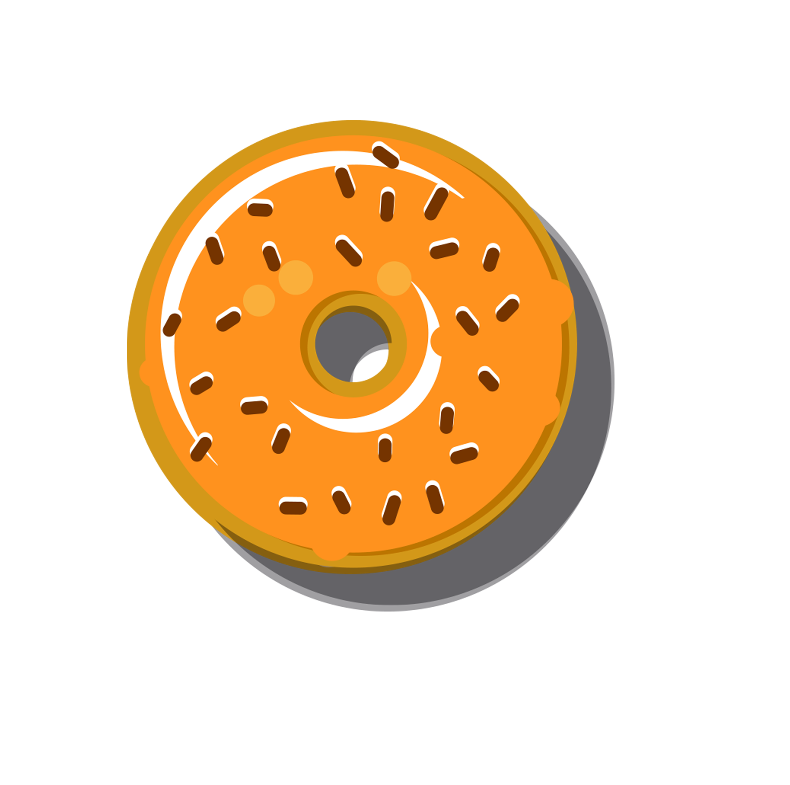 Jazzberry Orange Donut